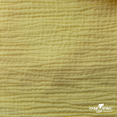 Ткань Муслин, 100% хлопок, 125 гр/м2, шир. 135 см (12-0824) цв.лимон нюд - купить в Камышине. Цена 337.25 руб.