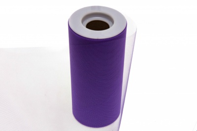 Фатин в шпульках 16-85, 10 гр/м2, шир. 15 см (в нам. 25+/-1 м), цвет фиолетовый - купить в Камышине. Цена: 100.69 руб.