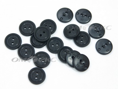 51820/18 мм (2 пр) черные пуговицы - купить в Камышине. Цена: 0.82 руб.