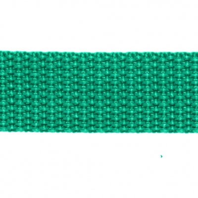 Стропа текстильная, шир. 25 мм (в нам. 50+/-1 ярд), цвет яр.зелёный - купить в Камышине. Цена: 397.52 руб.