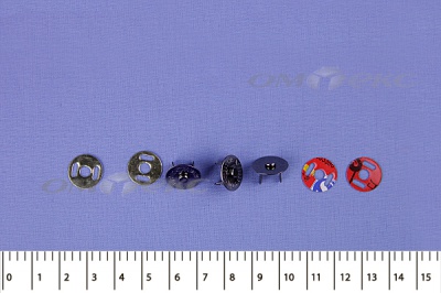 Кнопки магнитные МКМ-02, диам. 18 мм, чёрный никель - купить в Камышине. Цена: 14.49 руб.