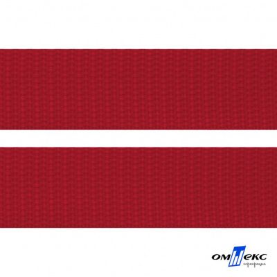 Красный - цв.171- Текстильная лента-стропа 550 гр/м2 ,100% пэ шир.50 мм (боб.50+/-1 м) - купить в Камышине. Цена: 797.67 руб.