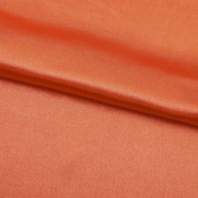 Поли креп-сатин 18-1445, 120 гр/м2, шир.150см, цвет оранжевый - купить в Камышине. Цена 157.15 руб.