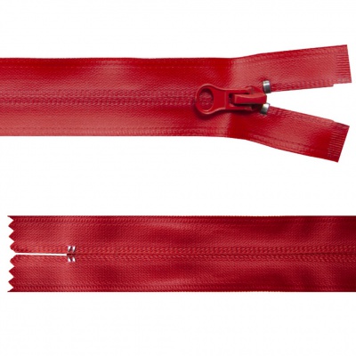 Молния водонепроницаемая PVC Т-7, 20 см, неразъемная, цвет (820)-красный - купить в Камышине. Цена: 21.56 руб.