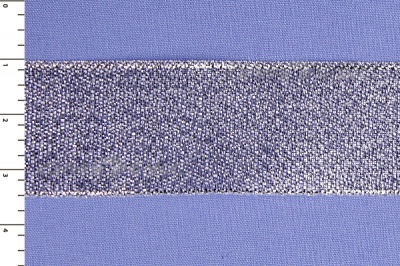Лента парча MR-25, 25мм (33 м)  серебро - купить в Камышине. Цена: 403.62 руб.