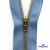 Молнии джинсовые металл т-4, 18 см латунь (YG), цв.-деним (231) - купить в Камышине. Цена: 21.57 руб.