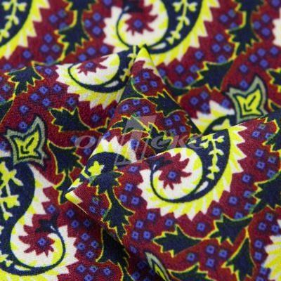 Плательная ткань "Фламенко" 14.1, 80 гр/м2, шир.150 см, принт огурцы - купить в Камышине. Цена 241.49 руб.