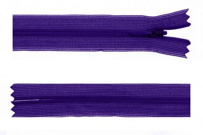 Молния потайная Т3 866, 50 см, капрон, цвет фиолетовый - купить в Камышине. Цена: 8.62 руб.