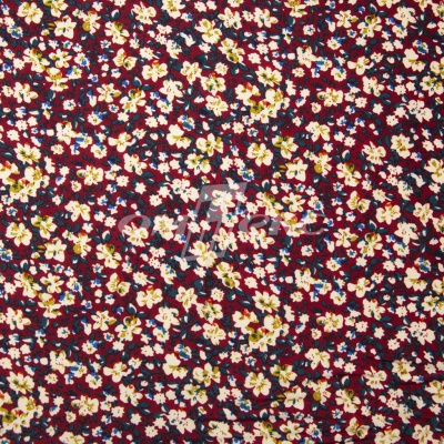 Плательная ткань "Софи" 5.1, 75 гр/м2, шир.150 см, принт растительный - купить в Камышине. Цена 243.96 руб.