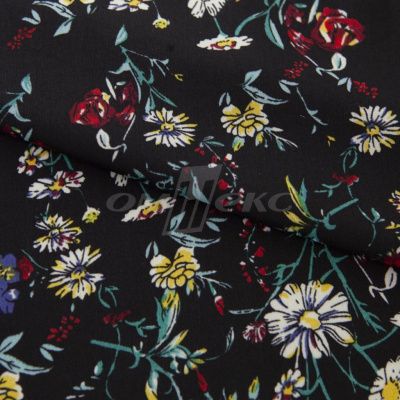 Плательная ткань "Фламенко" 6.2, 80 гр/м2, шир.150 см, принт растительный - купить в Камышине. Цена 239.03 руб.