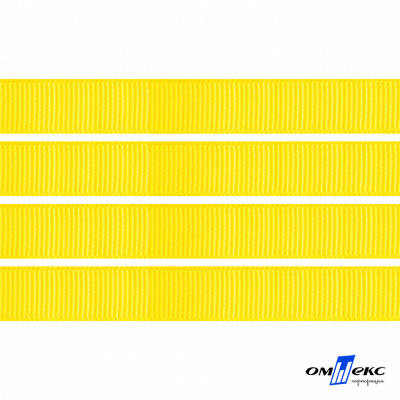 Репсовая лента 020, шир. 6 мм/уп. 50+/-1 м, цвет жёлтый - купить в Камышине. Цена: 88.45 руб.