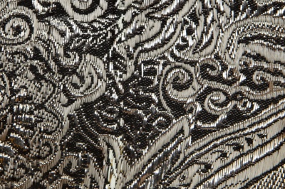 Ткань костюмная жаккард №11, 140 гр/м2, шир.150см, цвет тем.серебро - купить в Камышине. Цена 383.29 руб.