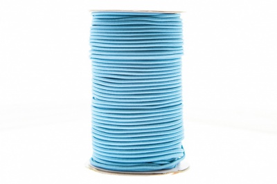 0370-1301-Шнур эластичный 3 мм, (уп.100+/-1м), цв.168 - голубой - купить в Камышине. Цена: 459.62 руб.