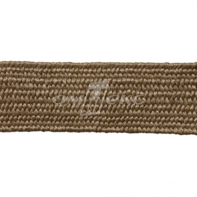 Тесьма отделочная полипропиленовая плетеная эластичная #2, шир. 40мм, цв.- соломенный - купить в Камышине. Цена: 50.99 руб.