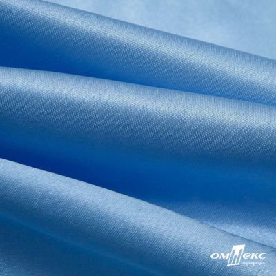 Поли креп-сатин 14-4121, 125 (+/-5) гр/м2, шир.150см, цвет голубой - купить в Камышине. Цена 155.57 руб.