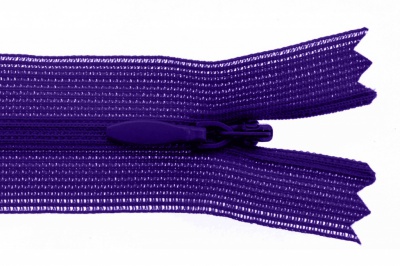Молния потайная Т3 866, 20 см, капрон, цвет фиолетовый - купить в Камышине. Цена: 5.27 руб.