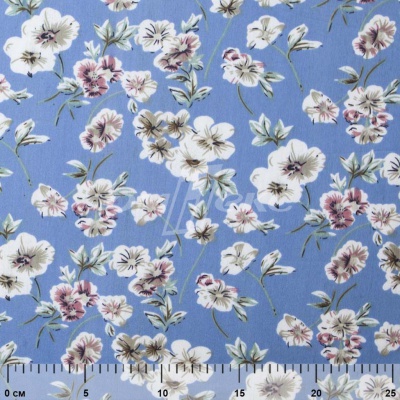Плательная ткань "Фламенко" 12.1, 80 гр/м2, шир.150 см, принт растительный - купить в Камышине. Цена 241.49 руб.
