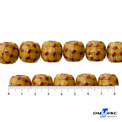 0189-Бусины деревянные "ОмТекс", 17 мм, упак.50+/-3шт - купить в Камышине. Цена: 83.66 руб.