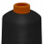 Нитки текстурированные кручёные, намот. 15 000 м, цвет чёрный - купить в Камышине. Цена: 237.24 руб.