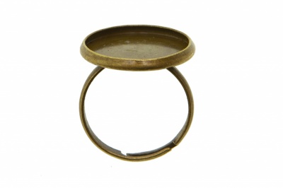 Заготовка для рукоделия металлическая фигурная для кольца 15мм - купить в Камышине. Цена: 7.44 руб.