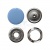 Кнопка рубашечная (закрытая) 9,5мм - эмаль, цв.182 - св.голубой - купить в Камышине. Цена: 5.74 руб.