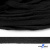 Шнур плетеный d-8 мм плоский, 70% хлопок 30% полиэстер, уп.85+/-1 м, цв.- чёрный - купить в Камышине. Цена: 735 руб.