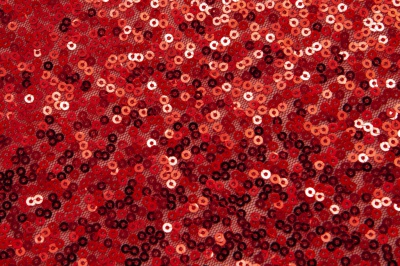 Сетка с пайетками №18, 188 гр/м2, шир.130см, цвет красный - купить в Камышине. Цена 371 руб.