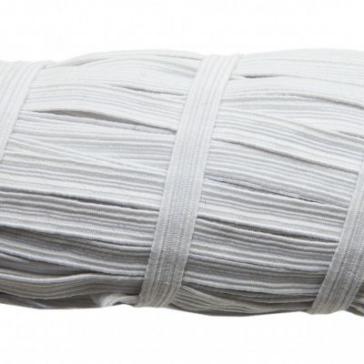 Резинка продежка С-67, шир. 7 мм (20 шт/10 м), цвет белый - купить в Камышине. Цена: 1 296.24 руб.