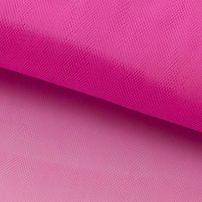 Фатин матовый 16-31, 12 гр/м2, шир.300см, цвет барби розовый - купить в Камышине. Цена 101.95 руб.