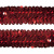 Тесьма с пайетками 3, шир. 30 мм/уп. 25+/-1 м, цвет красный - купить в Камышине. Цена: 1 087.39 руб.