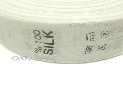 Состав и уход за тк.100% Silk (1000 шт) - купить в Камышине. Цена: 520.46 руб.