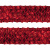 Тесьма с пайетками 3, шир. 35 мм/уп. 25+/-1 м, цвет красный - купить в Камышине. Цена: 1 308.30 руб.